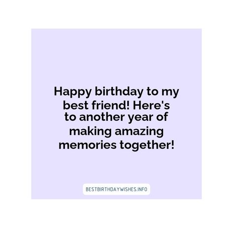 When it's your best friend's birthday, nothing you write in the card will be adequate enough to show how much you love your bestie. But, don't worry, ... | # #BirthdayWishes Check more at https://www.ehindijokes.com/birthday-wishes-for-bestie-quotes/ Wishes For Bestie, Quotes For Birthday Wishes, Birthday Wishes For Bestie, Quotes For Birthday, Google Notes, Bestie Quotes, Best Friend's Birthday, Love You Bestie, Heartwarming Quotes