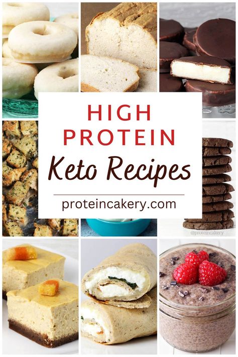 These high protein keto recipes are a great way to get some extra protein while sticking to your low carb or keto diet. Great low carb recipes for high protein meal prep. Keto Whey Protein Recipes, Low Carb Protein Cookies, Keto High Protein Desserts, Keto Protein Powder Recipes, Low Carb High Protein Desserts, Keto High Protein, Easy Protein Snacks, High Protein Keto, Protein Snacks Recipes