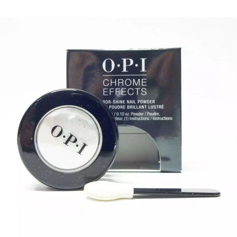 Opi Chrome, Best White Nail Polish, Gel Nails Shape, Tin Can Man, Nude Manicure, Chrome Nail Polish, Gel Lamp, Chrome Nail Powder, Manicure Nail Designs