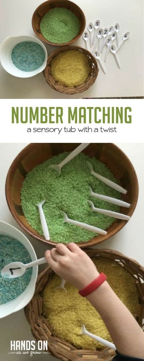 Diy Sensory Bin, Reggio Emilia Preschool, Early Education Activities, Number Activities Preschool, Number Recognition Activities, Numeracy Activities, Number Counting, Sensory Tubs, Diy Sensory