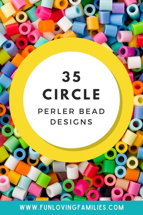 35 Best Circle Perler Bead Patterns, Designs and Ideas - Fun Loving Families Melty Beads Ideas Circle, Small Flower Perler Bead Patterns, Circular Perler Bead Patterns, Round Perler Bead Patterns, Circle Perler Beads, Perler Beads Circle, Flower Perler Bead Patterns, Circle Perler Bead Patterns, Melty Beads Patterns