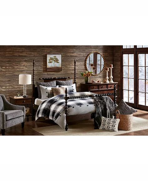 JLA Home - Unique Decorative Pillows, Dec Pillows, Cotton Comforter Set, Rustic Bedroom Decor, Comforter Bedding Sets, King Comforter Sets, Cotton Comforters, Cabin Style, Madison Park