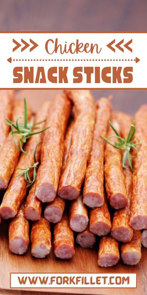 Looking for a yummy and easy snack? Try this Chicken Snack Sticks Recipe – a great choice for your cravings and gatherings. Snack Sticks Recipe, Beef Snack Stick Recipe, Snack Stick Recipe, Veggie Plate, Homemade Sausage Recipes, Chicken On A Stick, Chicken Snacks, Meat Stick, Snack Sticks