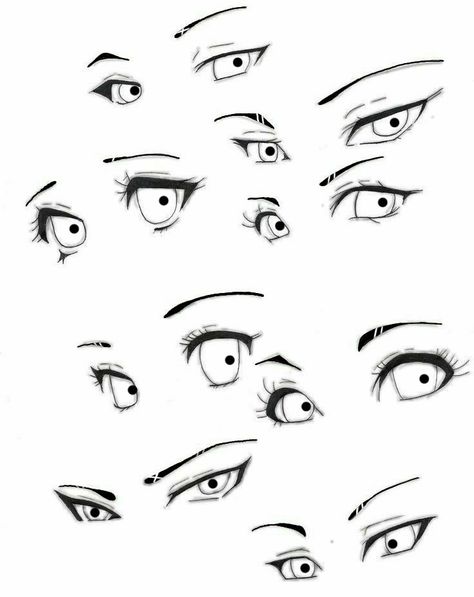 Eye Refrences Photos Drawing Anime, Manga Eyes Female, Seductive Eyes Drawing Anime, Anime Eye Shapes Female, Seductive Anime Eyes Reference, Anime Base Eyes, Anime Eye Reference Female, Female Anime Eyes Reference, Narrow Eyes Drawing