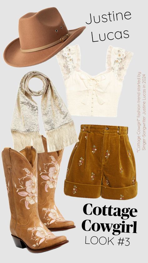 Cottage Cowgirl looks and trend by Justine Lucas, singer-songwriter 🌻🍦🐴 #cottagecowgirl #cottagecore #fashion #country #forestcore #countrywestern #singersongwriter #countrymusic Cottage Core Cowgirl, Indie Cowgirl Outfits, Cottage Cowgirl, Cowgirl Aesthetic Outfit, Western Cowgirl Aesthetic, Cottagecore Cowgirl, Coastal Cowgirl Outfit, Cowgirl Outfit, Cowgirl Look