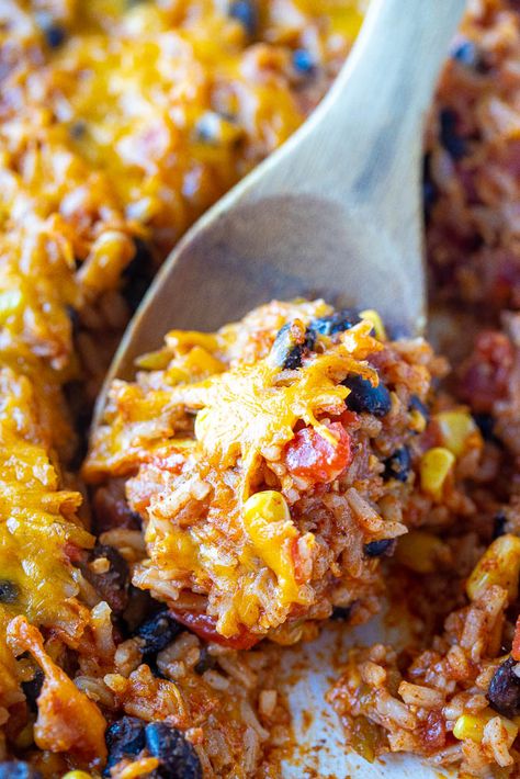 Enchilada Rice Casserole, Vegan Enchilada Casserole, Vegetarian Enchilada Casserole, Enchilada Rice, Mexican Rice Casserole, Cheesy Enchiladas, Cheesy Rice, Vegan Enchiladas, Dinner Vegetarian