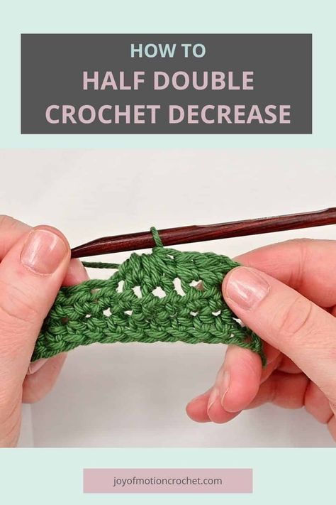 As a crocheter, you have likely come across needing to know how to decrease stitches in crochet and more specifically how to half double crochet decrease, but may be uncertain as to what it is and how to execute it. In this blog post, I will go over four different ways of doing half double crochet decreases (hdc dec), including hdc2tog, hdc3tog, hdc4tog and the invisible decrease technique. As an added bonus we’ll also answer frequently asked questions about half double crochet decreases How To Triple Crochet, Hdc Crochet, Half Double Crochet Decrease, Double Crochet Decrease, Crochet Stitches Chart, Single Crochet Decrease, Crochet Decrease, Treble Crochet Stitch, Simple Crochet