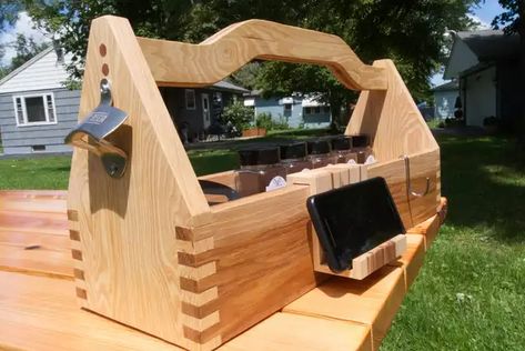 Build the Ultimate BBQ Grill Caddy - Imgur Bbq Caddy Ideas, Tool Caddy Diy, Bbq Caddy Diy, Grill Caddy, Bbq Caddy, Diy Christmas Gifts For Men, Cnc Signs, Bbq Station, Caddy Diy