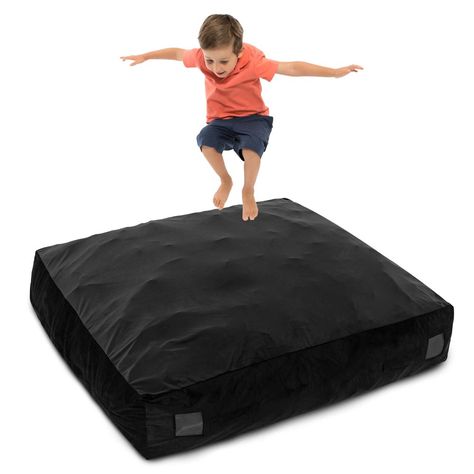 This crash pad will be a great addition to your family! Filled with high-quality foam blocks, this crash pad ensures excellent cushioning and impact absorption. It's perfect for individuals of all ages who enjoy jumping, tumbling, and exploring sensory input. The wipe-to-clean lining makes maintenance a breeze. The removable washable velvet cover adds extra convenience, allowing for easy cleaning and ensuring the crash pad remains fresh and ready for use. This sensory mat is specially designed t Kids Sensory Room, Sensory Mat, Crash Mat, Gym Floor Mat, Sensory Input, Sensory Rooms, Crash Pad, Sensory Stimulation, Sensory Room