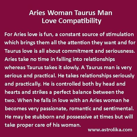 Aries Taurus Compatibility, Taurus Man In Love, Taurus Relationships, Aries Relationship, Taurus Love Compatibility, Taurus Compatibility, Aries Compatibility, Aries Aesthetic, All About Aries