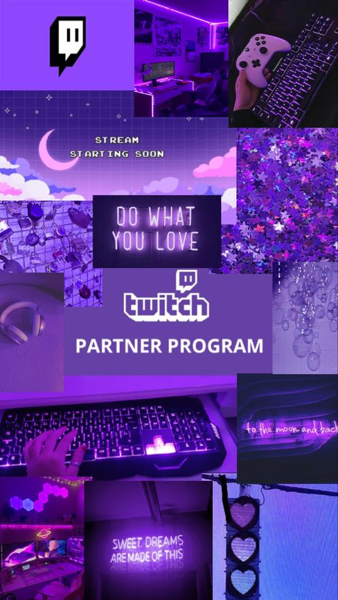 Twitch Partner Aesthetic, Streamer Aesthetic Wallpaper, Streaming Vision Board, Twitchcon Aesthetic, Twitch Stream Aesthetic, Twitch Streamer Vision Board, Streamer Aesthetic Girl, Streaming Wallpaper, Gamer Girl Wallpaper