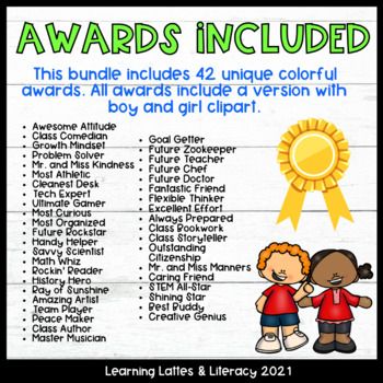 Preschool Awards Certificates, End Of Year Awards Preschool, Class Awards End Of Year, End Of Year Certificates, Kindergarten Awards, Student Awards Certificates, School Powerpoint, Classroom Awards, Funny Awards