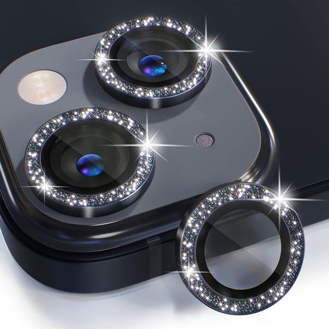 Introducing the Bling Camera Lens Protector for iPhone 14 and iPhone 14 Plus. Made of high-quality materials, it offers personalized decoration with bling rhinestones, while providing excellent protection against scratches and impact. The easy installation ensures a bubble-free and fingerprint-free application. Be sure to confirm compatibility with your iPhone model before purchasing. Ring Decoration, Bling Rhinestones, Camera Cover, Glass Protector, Decoration Accessories, Metal Ring, Cleaning Kit, Top 20, Iphone Models