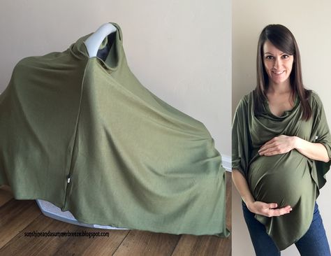 Sunshine and a Summer Breeze: Cover Me Poncho Review. These are amazing and can be used as maternity wear, a car seat cover, a nursing cover, and to swaddle your little one! Nursing Poncho, Maternity Clothes Summer, Breastfeeding Cover, Breastfeeding Clothes, Sewing Clothes Women, Infant Car Seat Cover, Baby Equipment, Summer Pregnancy, Nursing Cover