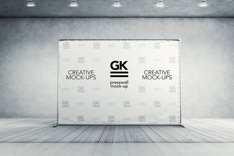 Showcase your Branding wall with your designs and works by using this fabulous 3D Press Wall / Banner Mock-Up. PSD file includes smart-object layer help you to get the desire image. Press Wall, Banner Mockup, Stationary Branding, Desain Buklet, Wall Mockup, Tray Diy, Perfume Tray, Event Backdrop, Wall Banner