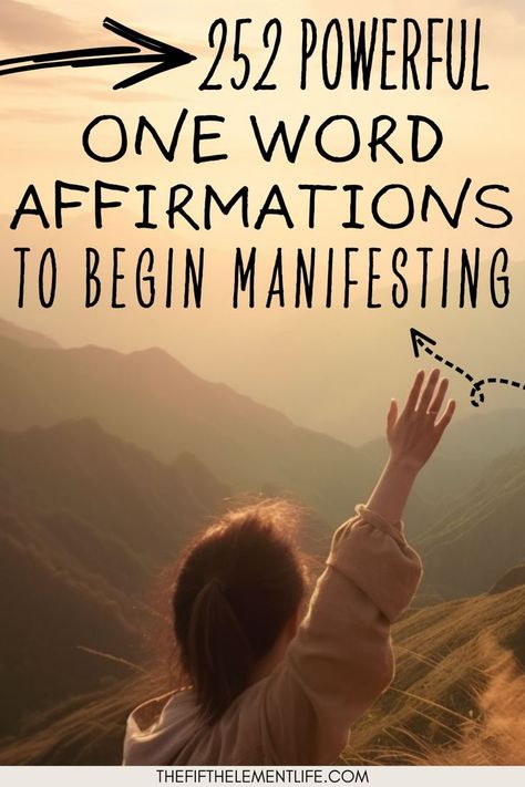 One-Word Affirmations 3 Word Affirmations, 1 Word Affirmations, Affirmations And Intentions, One Word Affirmations Positive, Powerful Single Words, One Word Intentions, One Word Mantras, Affirmation Words List, Words Of Affirmation For Yourself