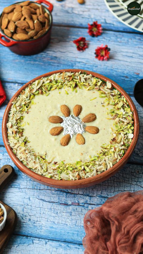 Looking for perfect Perfect Dessert? Try out this Rice Kheer Recipe and fulfill you meetha desire this weekend. Easy to make Rice Kheer is going to be your new favorite. Try it and share your feedback with us. #RiceKheer #Kheer #Dessert #MakeandStore #SooperChef #pinterestrecipes #pinterestideas #pinterestworthy #foodphotos #foodpics #foodphotography #foodimages #pinterestinspired #foodstyling #Sooperchef #foodpresentation Eid Desserts, Rice Kheer Recipe, Persian Desserts, Rice Kheer, Indian Food Photography, Kheer Recipe, Sweet Dishes Recipes, Indian Dessert Recipes, Food Carving