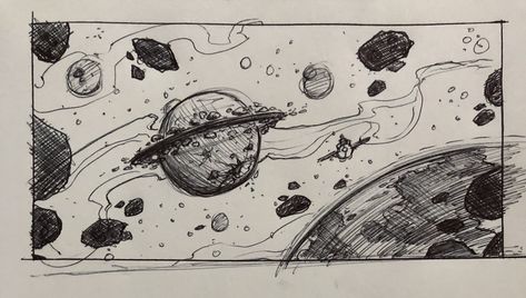 ‪Now some #exterior #space #scene #settings for this #scifi #story. As I do more #sketches my list keeps growing of things to #design 81/365 #sketch #galaxy #asteroids #planets #spaceship #spacecraft #spacetravel #mikephillipsart #sketchbook #ink #doodle #draw ‬ Universe Pencil Drawing, Space Pen Art, Sketchbook Ideas Space, Out Of Space Drawing, Space Art Pencil, Galaxy Reference Drawing, Drawings Of Space And Planets, Space Art Drawing Simple, Out Of This World Drawings