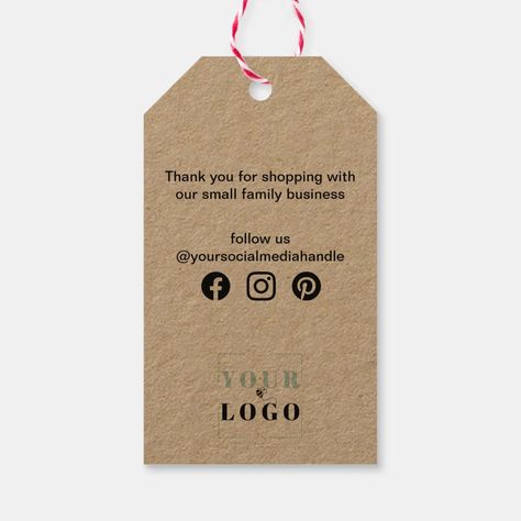 Package Inserts, Kraft Tags, Rectangle Logo, Hang Tag Design, Thank You Messages, Circle Logo, Circle Logos, Thank You Tags, Tag Design