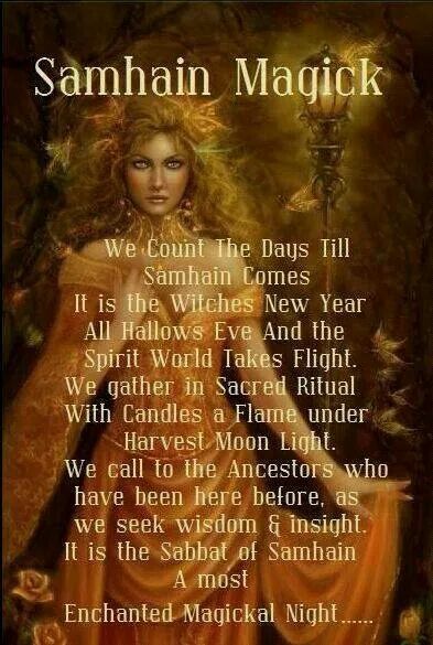 Samhain magick- my birthday (explains a lot) Samhain Traditions, Samhain Halloween, Eclectic Witch, Wicca Witchcraft, White Witch, Wiccan Spells, Beltane, Harvest Moon, Magic Spells