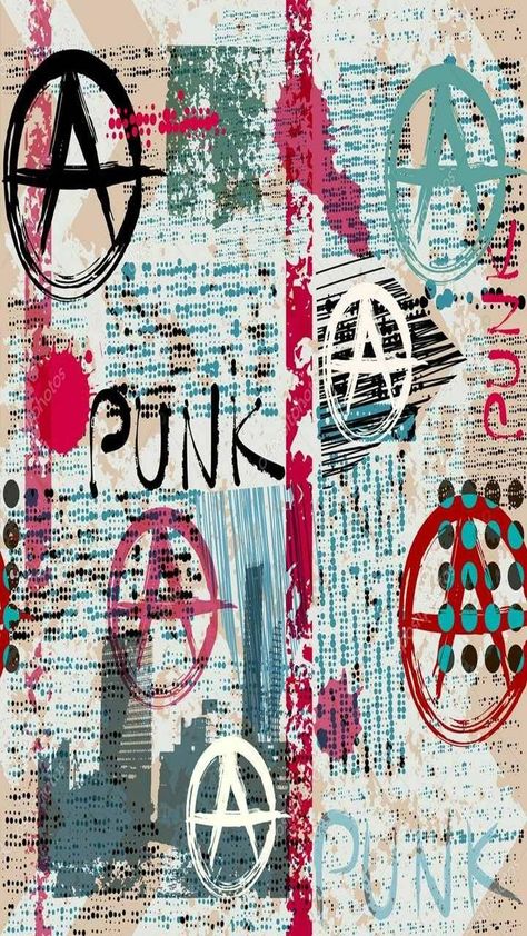 Anarchist Aesthetic, Punk Aesthetic Wallpaper, Punk Rock Wallpaper, Punk Background, Punk Collage, Punk Wallpaper, Anarcho Punk, 70s Punk, Arte Punk