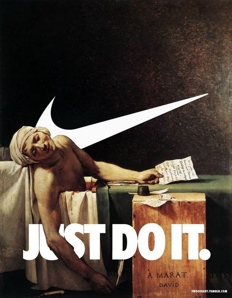 Famous painting and Nike's logo Nike Swoosh Art, Brain Images, Nike Art, Classical Art Memes, Art Parody, Mood Wallpaper, Nike Wallpaper, Preset Lightroom, Photo Vintage