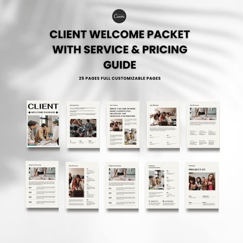 New client welcome packet | welcome packet template | service & pricing guide for new client | Client Welcome Packet New Client Welcome Packet, Information About Yourself, Onboarding Template, Welcome Template, Client Welcome Packet, Client Onboarding, Welcome Message, Welcome Packet, Pricing Guides