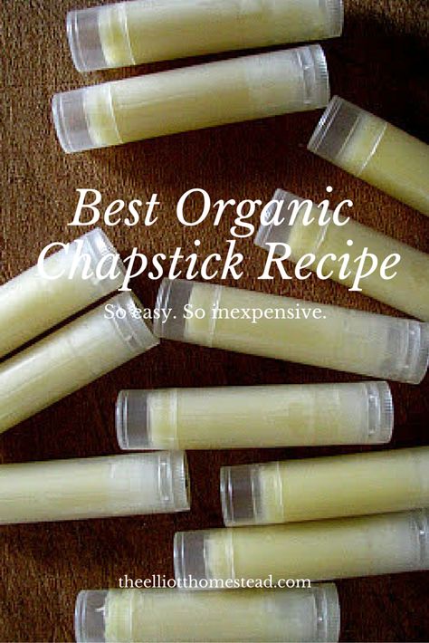 Best Organic Chapstick Recipe Organic Chapstick, Chapstick Recipe, Lip Balm Recipes, Homemade Lip Balm, Diy Kosmetik, Homemade Lotion, Diy Lip Balm, Diy Lips, Diy Beauty Recipes