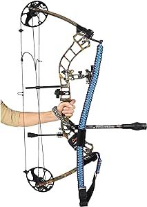 SUNYA Paracord Compound Bow Sling with V2 Upgraded Magnetic Connection System. Lightweight Hands Free Shoulder Carrying Sling for Bow Hunting, Field Archery and 3D Field Archery, Army Camo, Shoulder Sling, Compound Bow, Bow Hunting, Hands Free, Archery, Paracord, Carry On