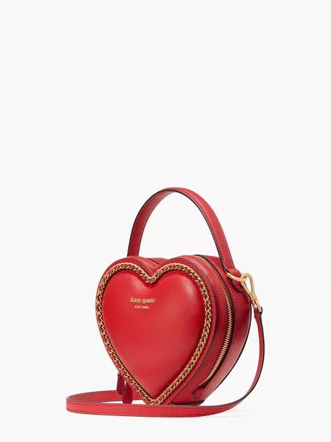 Heart Crossbody Bag, Michael Kors Designer, 3d Heart, New Heart, Marken Logo, Heart Sweater, Across Body Bag, Designer Crossbody Bags, Kate Spade Purse