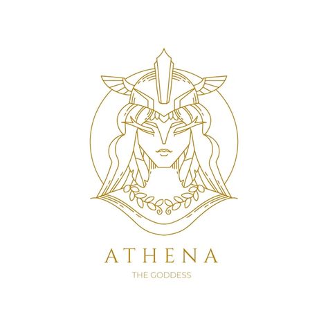 Personality Logo Design, Greek Goddess Tattoo Athena Symbols, Athena Goddess Tattoo Minimalist, Athena Sigil, Athena Symbol Tattoo, Athena Goddess Drawing, Athena Tattoo Simple, Greek Mythology Logo, Athena Tattoo Minimalist