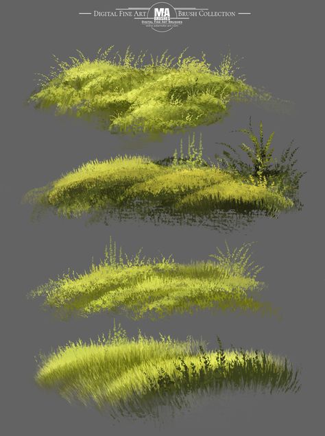 Grass Drawing, Grass Backdrops, Grass Painting, Grass Wallpaper, Digital Painting Techniques, Grasses Landscaping, Digital Painting Tutorials, Photoshop Art, Painting Lessons