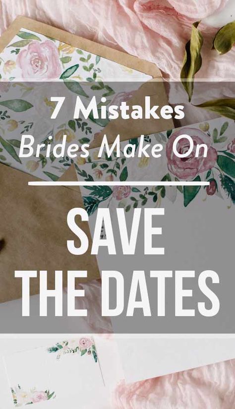 You're on your way to getting hitched (hooray!) and you need to let your friends and family know in style. Save the dates tell your loved ones when to mark their calendars and book their flights for your wedding day. This is the first step in announcing your upcoming marriage, so make it count and try to avoid these following mistakes. Save The Date Keepsake Ideas, Ideas For Save The Date, Cool Wedding Save The Date, What To Put On Save The Date Cards, Wedding Invites And Save The Dates, Best Save The Date Ideas, Save The Date Online Invitations, Save The Day Wedding, Save The Date For Wedding