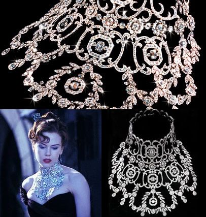 Most expensive necklace in the world! Luxury Victorian Necklaces For Weddings, Luxury Victorian Wedding Necklaces, Luxury Opulent Jewel Necklaces, Luxury Victorian Bridal Necklace, Most Expensive Necklace In The World, Satine Moulin Rouge, Film Moulin Rouge, Expensive Necklaces, Diamond Infinity Necklace