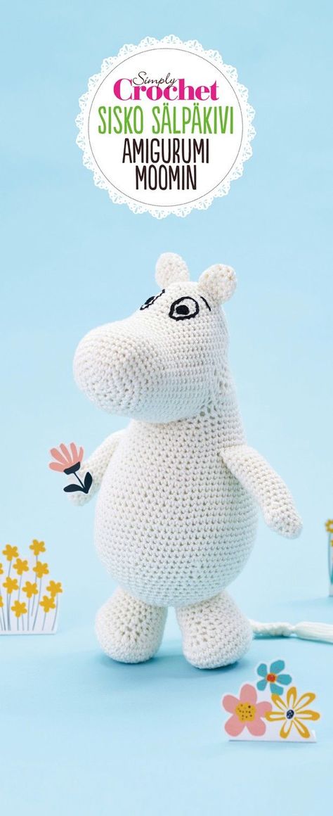 Moomin Crochet, Simply Crochet, Snuggle Blanket, Tove Jansson, Crochet Magazine, Dk Weight Yarn, Cuddly Toy, Amigurumi Toys, Love Crochet