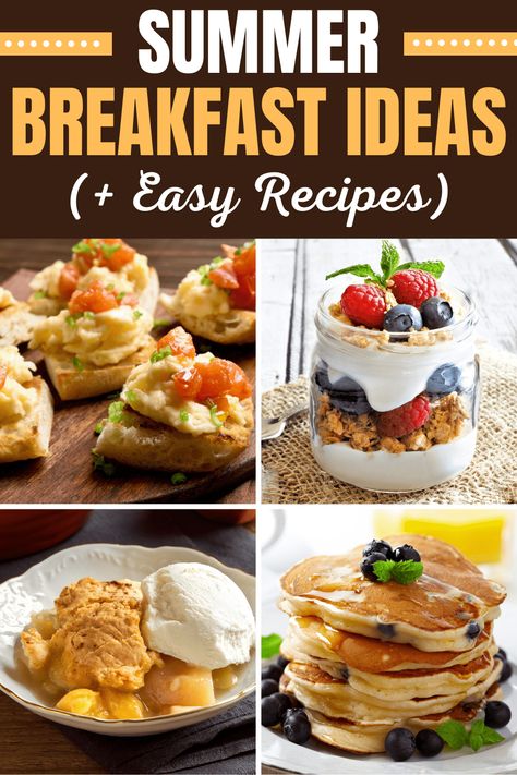 Simple Summer Breakfast Ideas, Summer Breakfast Ideas Healthy, Easy Summer Breakfast Ideas, Cold Breakfast Ideas, Poolside Breakfast, Breakfast Ideas Easy Recipes, Healthy Summer Breakfast, Summer Breakfast Ideas, Summer Breakfasts