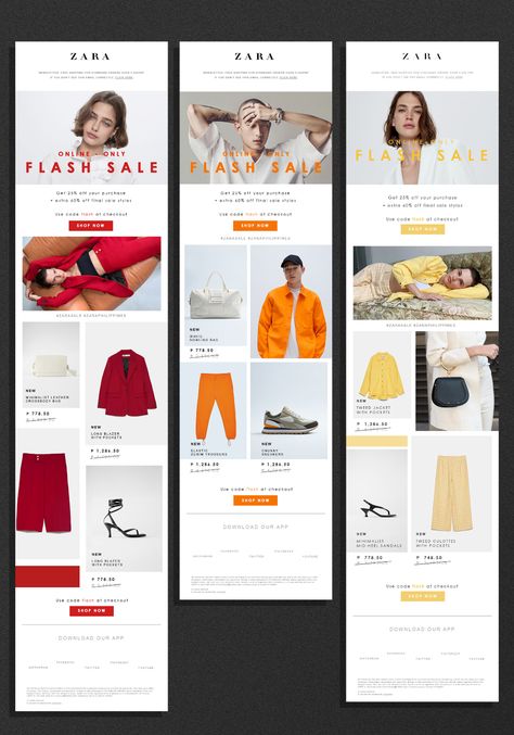 ZARA Newsletter Concept on Behance Email Marketing Design Layout, Newsletter Design Layout, Newsletter Design Inspiration, Zara Clothing, Mailing Design, Email Layout, Newsletter Layout, Newsletter Inspiration, Email Marketing Design Inspiration