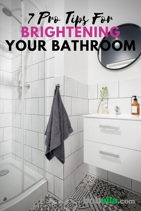 How To Brighten Dark Bathroom, Brighten A Dark Bathroom, Brighten Up A Dark Bathroom, Brighten Bathroom, Smallest Bathroom, Small Dark Bathroom, Redo House, Windowless Bathroom, Dark Bathroom