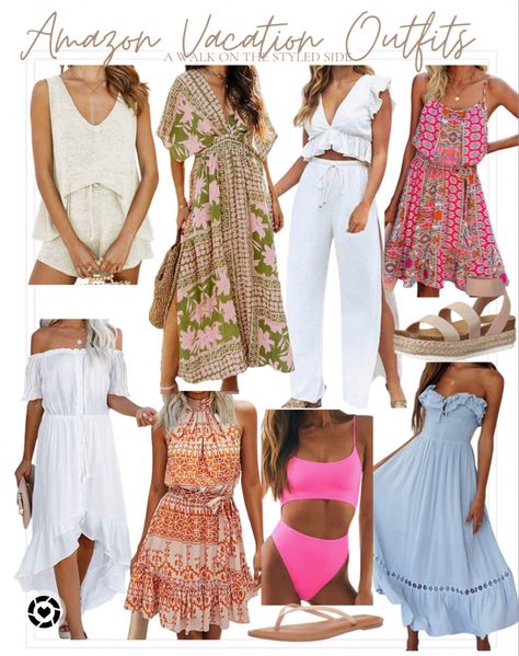 Amazon vacation outfits Amazon vacation dresses #amazonvacationoutfit #amazonvacationdress #amazonswim #amazonswimsuit #amazonbeachwear #amazonvacationwear #amazonresortwear #amazontwopiecesets #amazonbeachcoverup Follow my shop @awalkonthestyledside on the @shop.LTK app to shop this post and get my exclusive app-only content! #liketkit #LTKunder50 #LTKtravel #LTKswim @shop.ltk https://liketk.it/3wk0y Outfits For Thailand Vacation Women, Tropical Vacation Dresses, Amazon Mexico Vacation Outfits, Aruba Vacation Outfits What To Wear, Tropical Vacation Outfits Amazon, Hawaii Outfits Amazon, Mexico Vacation Outfits Amazon, Hawaiian Outfit Women Casual, Mexico Cruise Outfits For Women