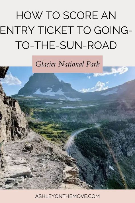 In this post, I'm sharing all the deets on driving the famous Going-to-the-Sun Road and how to score the coveted entry ticket. | Glacier National Park | Going to the Sun Road Glacier | Going to the Sun Road Montana | Going to the Sun Road Photos | #glaciernationalpark #goingtothesunroad Road To The Sun Glacier National Park, Going To The Sun Road Glacier, Going To The Sun Road Montana, Montana Wilderness, Montana Camping, Glacier National Park Vacation, Road Photos, Going To The Sun Road, Montana Trip