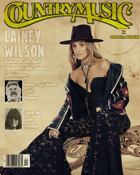 #LaineyWilson #1970s #CountryMusicMagazine #TrUzEDIT Magazine Examples, Ronnie Milsap, Lainey Wilson, Kenny Rogers, Music Magazine, Female Musicians, Country Stars, Music Magazines, The 1970s