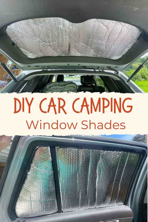 The Ultimate Guide to DIY Car Camping Window Covers Window Coverings For Car Camping, Car Camping Ideas Diy, Subaru Outback Window Covers, Car Window Covers Diy, Car Sleeping Hacks, Camping In Car Hacks, Hyundai Tucson Camping, Diy Car Window Cover, Diy Car Camping Hacks