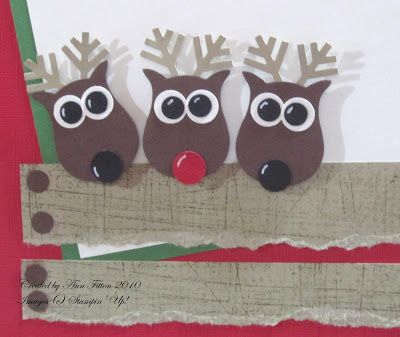 Handmade Cards Christmas, Owl Punch Cards, Owl Cards, Paper Punch Art, Reindeer Card, Punch Art Cards, Punch Ideas, Owl Punch, Owl Card