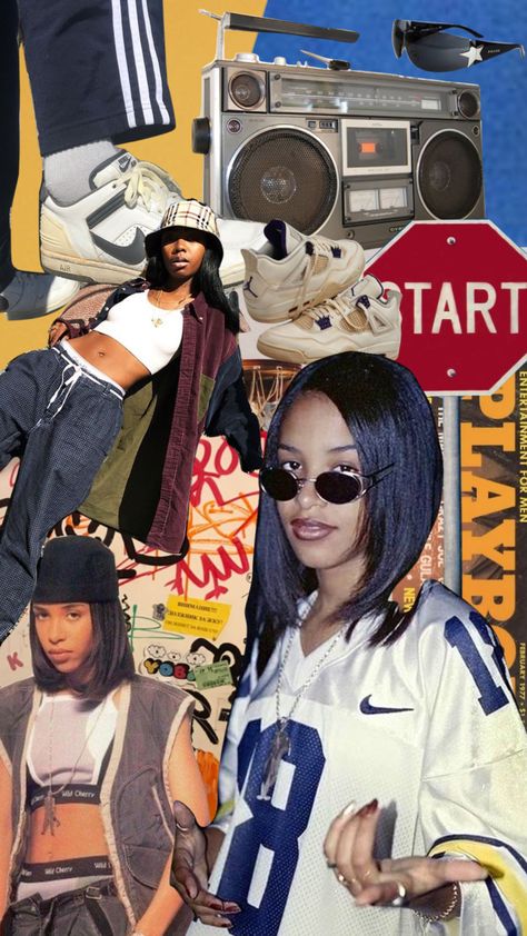 Vintage Hiphop Outfit, 80s Sports Aesthetic, 80s Hiphop Outfit, Early 2000s Aesthetic Hip Hop, Hip Hop Moodboard, 2000s Hiphop Aesthetic, Hiphop Aesthetic Outfit, 90’s Hip Hop Aesthetic, 90s Hiphop Outfit Women