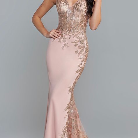 Rose gold quinceanera dresses damas