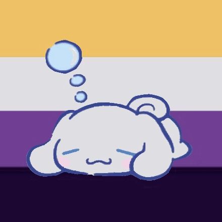 Nb Pfp, Nonbinary Pfp, Queer Wallpaper Aesthetic, Non Binary Pfp, Non Binary Art, Cinnamoroll Pfp, Lgbtq Pfp, Nonbinary Art, Gay Room