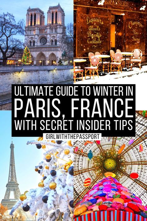 The Ultimate Guide to Winter in Paris, France with Secret Expert Tips! France In Winter, Places To Eat In Paris, Paris In February, Paris In Winter, Paris In January, Paris Trip Planning, Paris Places, Paris In December, France Winter