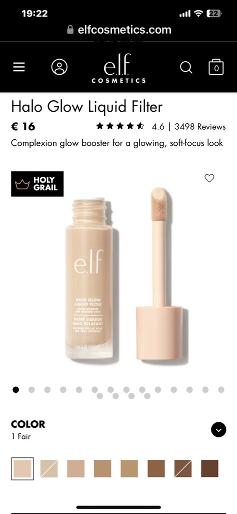 Elf Hallow Glow, Elf Halo Glow Liquid Filter Shades, Elf Halo Glow Liquid Filter, Elf Halo Glow, Halo Glow Liquid Filter, Halo Glow, Elf Cosmetics, Soft Focus, Birthday Wishlist