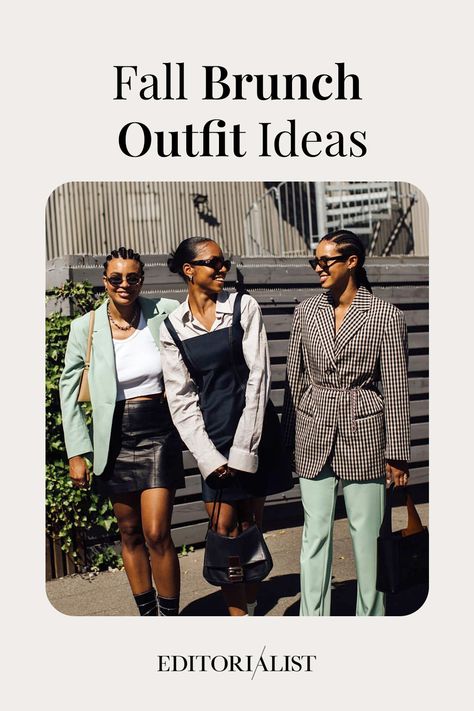 Outfits To Wear To Brunch, What To Wear To Brunch, Fall Brunch Outfit, Brunch Outfit Ideas, Brunch Outfits, Fall Brunch, Taupe Sweater, Elastic Skirt, Basic White Tee