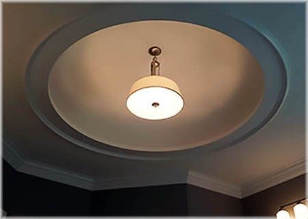 Ceiling Domes | Fiberglass, Gypsum, Ceiling Dome Lighting Cove Dome Ceiling Design Modern, Dome False Ceiling, Dome Ceiling Design, Led Cove Lighting, Trayed Ceiling, Closet Chandelier, Domed Ceiling, Ceiling Details, Ceiling Domes